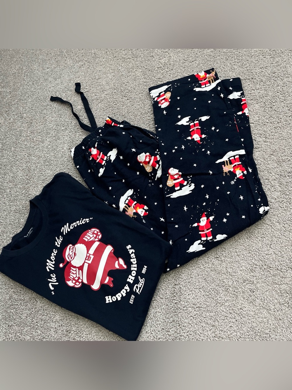 Old Navy Men’s Plaid Pajama Set Size M-EUC